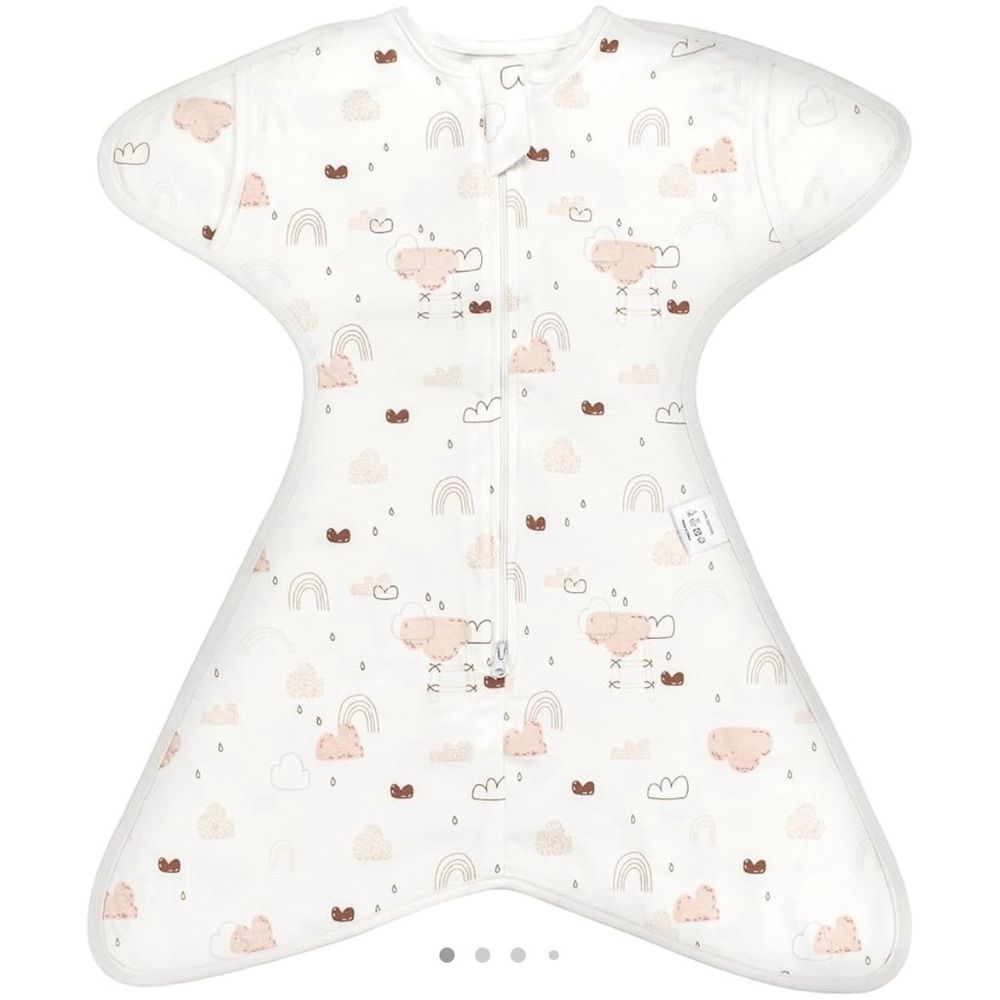 Love to Dream Swaddle Up Transition Bag - White with Pastel Print